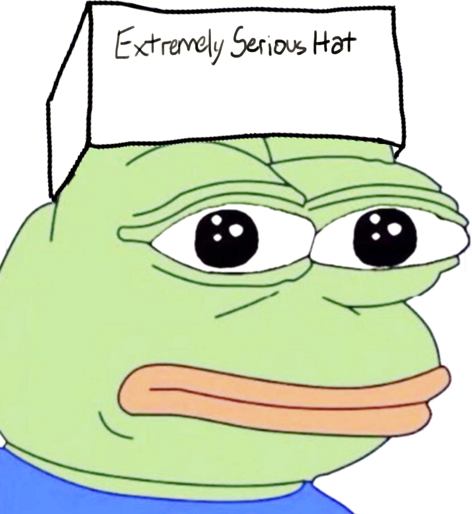 2934 - blue_background blue_shirt frog looking_at_you neutral pepe serious_hat.png